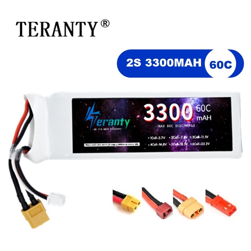 Drone Rcs - Bateria lipo 2s 7.4v 3300mah 60c