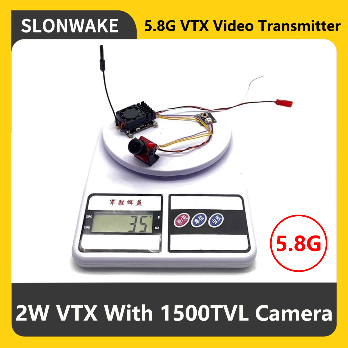 Fpv Drone Camera - Transmissor FPV VTX SLONWAKE 5.8G 2000mW