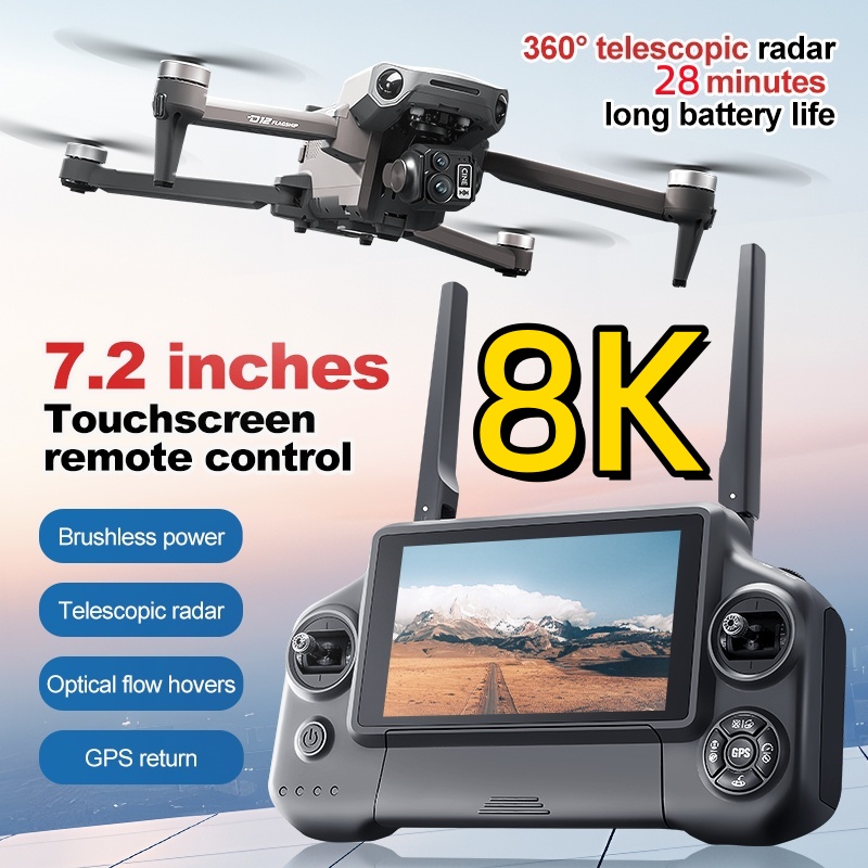 Drone RC Quadricóptero 8K com  - Drone Rc Helicopter With Camera avaliação e preço