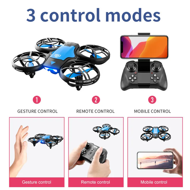 Novo Mini Drone V8 4K Profissi - Drone Rc Helicopter With Camera avaliação e preço