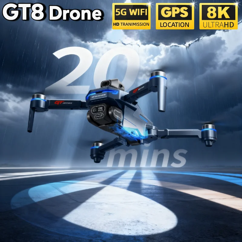 Quente para lsrc gt8 drone 4k  - Drone E88Pro Rc 4K avaliação e preço