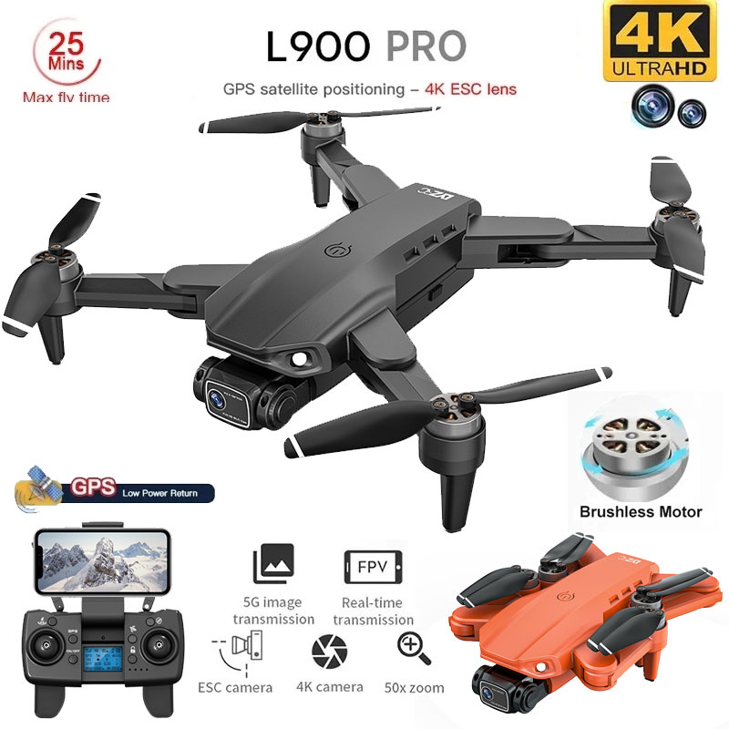 L900 pro gps drone 4k profissi - Drone Rc Helicopter With Camera avaliação e preço