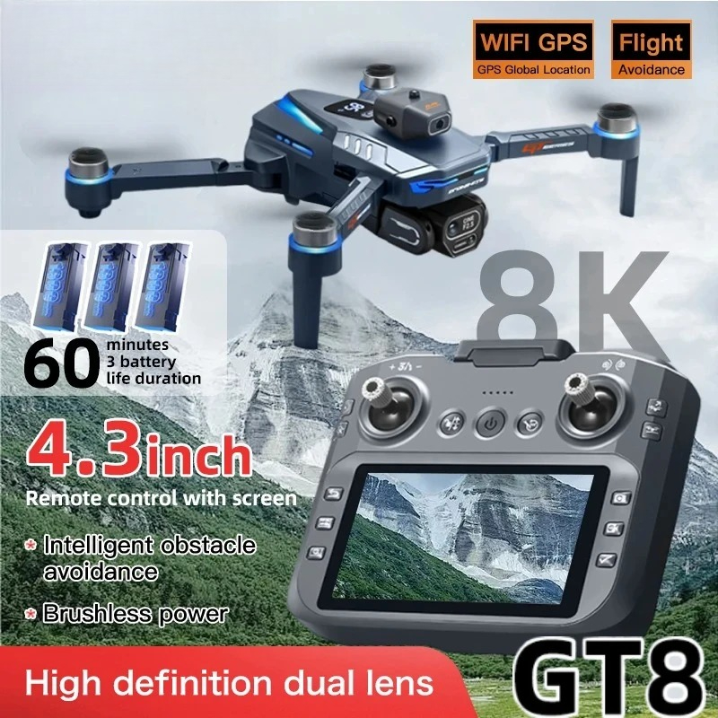 Drone Original GT8 8K Profissi - Drone E88Pro Rc 4K avaliação e preço