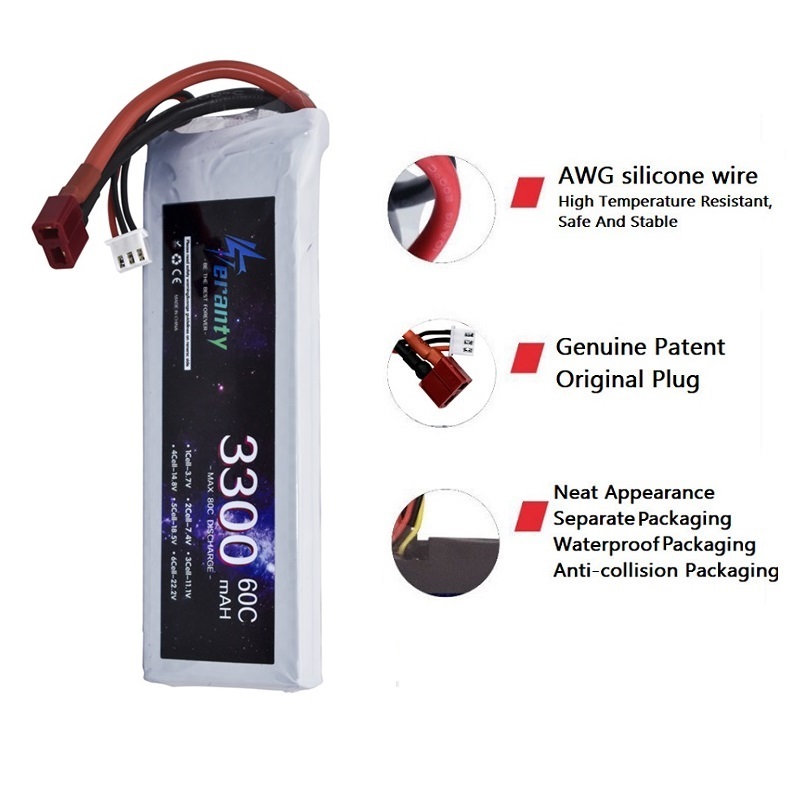 Bateria lipo 2s 7.4v 3300mah 6 - Drone Rcs avaliação e preço