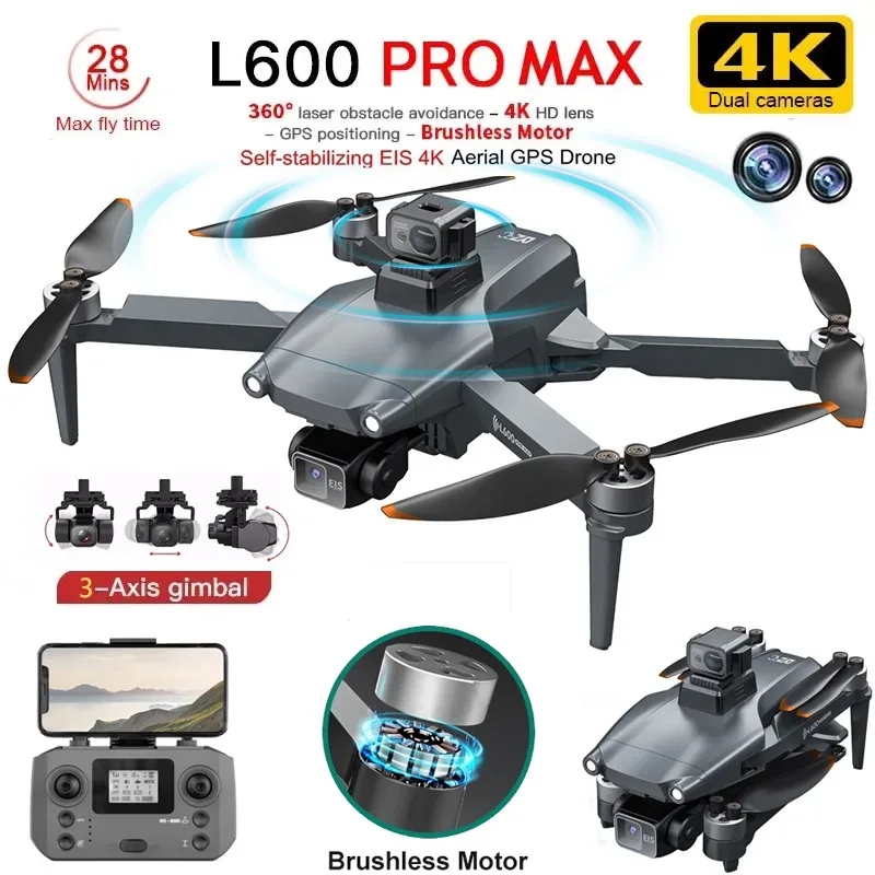 L600 pro max gps drone profiss - Drone Rc Helicopter With Camera avaliação e preço