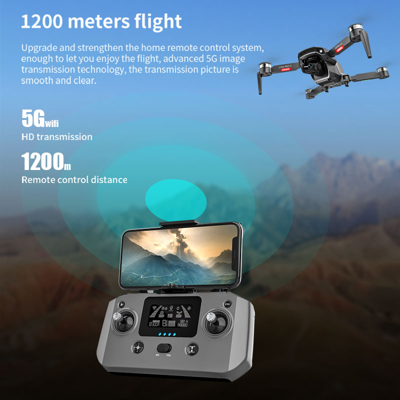 L106 Pro 3 Drone 5G WIFI FPV D - Drone Rc Helicopter With Camera avaliação e preço