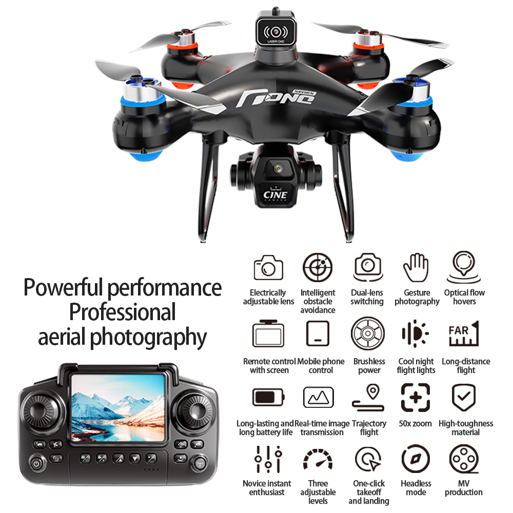 E55 controle de tela ar drone  - Drone Rc Helicopter With Camera avaliação e preço